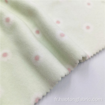 Tissu personnalisé pour enfants en polaire polaire d&#39;impression de points de polyester